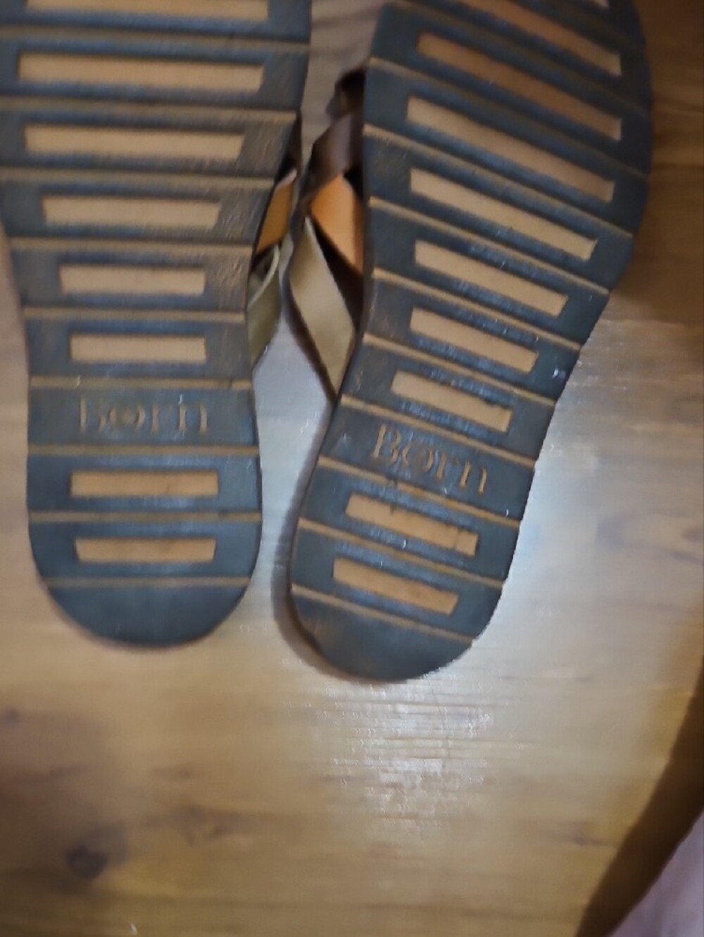 Born Leather Multi-Color Strappy Slide Sandals - Picture 5 of 6